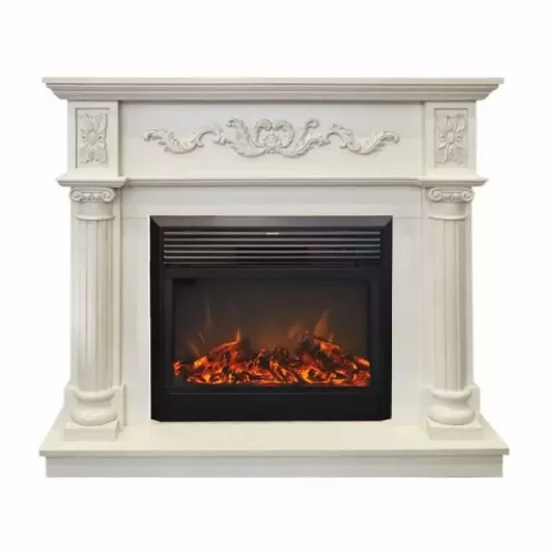 Каминокомплект RealFlame Silvia 26 WT с очагом MoonBlaze LUX Black