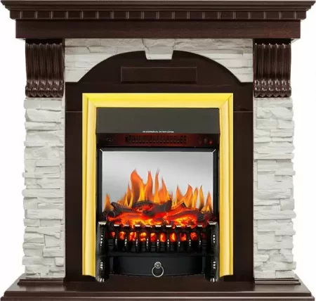 Каминокомплект Royal Flame Dublin с очагом Fobos FX M Brass