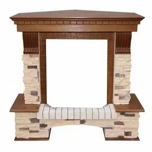 Портал Royal Flame Pierre Luxe Classic сланец угловой