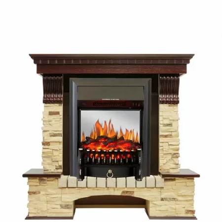 Каминокомплект Royal Flame Pierre Luxe сланец с очагом Fobos FX M Black