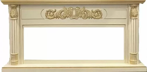 Портал Interflame Лорд бежевый с золотой патиной под очаг FreeSpace 50 LED FX QZ