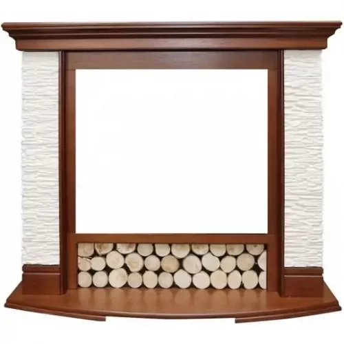 Портал Royal Flame Country сланец мелкий белый