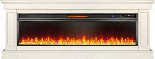 Каминокомплект Royal Flame Geneva 60 слоновая кость с патиной с очагом Vision 60 LED