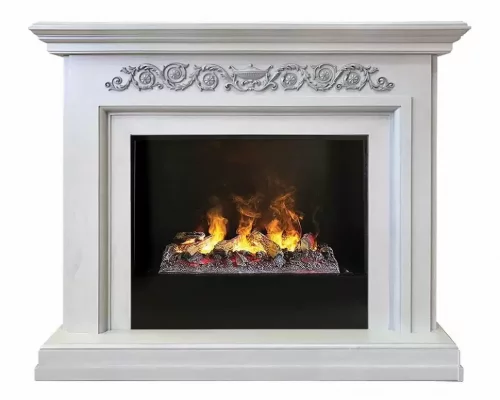 Каминокомплект RealFlame Leticia 26 WT 3D Cassette 630 + Black вставка