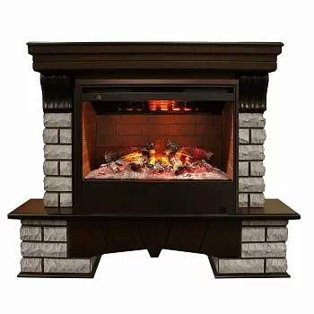 Каминокомплект RealFlame Country Rock 26 AO с очагом 3D Helios 26