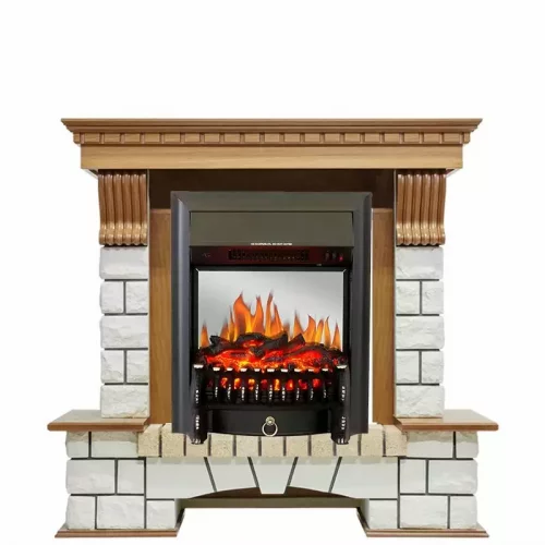 Каминокомплект Royal Flame Pierre Luxe с очагом Fobos FX M Black
