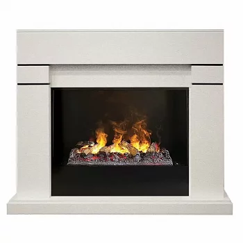 Каминокомплект RealFlame Lindelse 26 WT 3D Cassette 630 + Black вставка