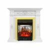 Каминокомплект Royal Flame Derby белый дуб с очагом Majestic FX M Brass