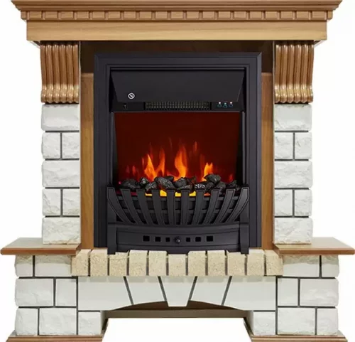 Каминокомплект Royal Flame Pierre Luxe с очагом Aspen Black