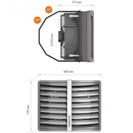 Водяной тепловентилятор SONNIGER Heater R2