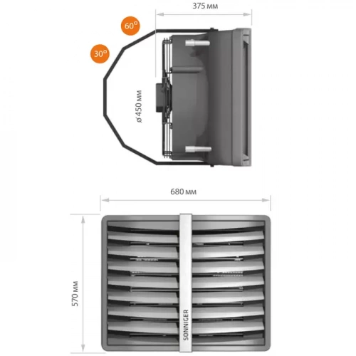 Водяной тепловентилятор SONNIGER Heater R2