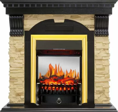 Каминокомплект Royal Flame Dublin с очагом Fobos FX M Brass