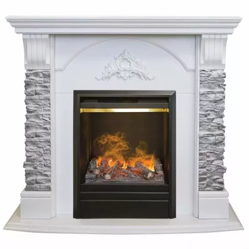 Каминокомплект RealFlame Athena GR STD/EUG/25/25'5 WT с очагом 3D Olympic