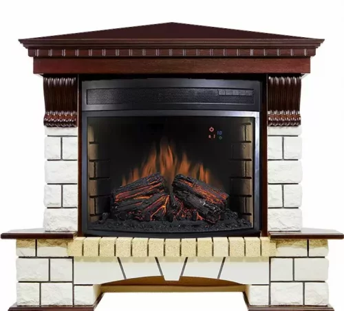 Каминокомплект Royal Flame Pierre Luxe угловой c очагом Dioramic 28 LED FX