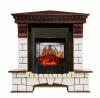 Каминокомплект Royal Flame Pierre Luxe угловой с очагом Majestic FX M Black