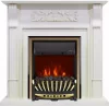 Каминокомплект Royal Flame Venice фактурный белый c очагом Aspen Brass