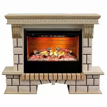 Каминокомплект RealFlame Stone new 26/HL WTG с очагом 3D Helios 26