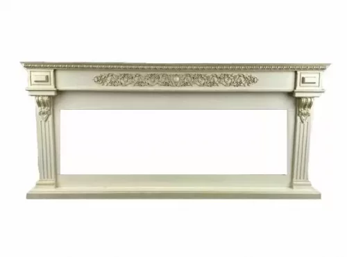 Портал Interflame Вена бежевый с золотой патиной под очаг FreeSpace 60 LED FX QZ