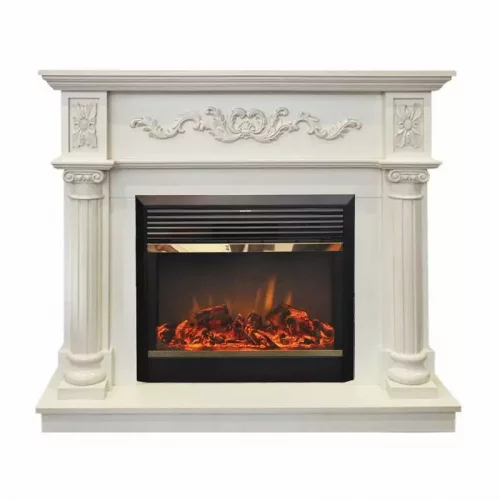 Каминокомплект RealFlame Silvia 26 WT с очагом MoonBlaze LUX Brass