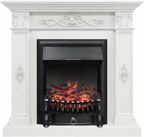 Каминокомплект Royal Flame Derby белый дуб с очагом Fobos FX Black
