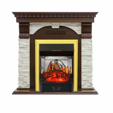 Каминокомплект Royal Flame Dublin с очагом Majestic FX M Brass