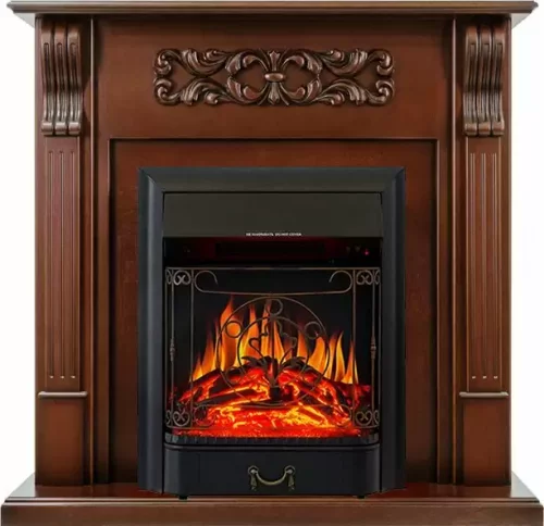 Каминокомплект Royal Flame Venice махагон коричневый антик c очагом Majestic FX Black