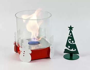 Настольный биокамин Lux Fire Новогодний М