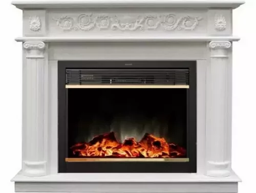 Каминокомплект RealFlame Attica 25,5 с очагом MoonBlaze S LUX Brass