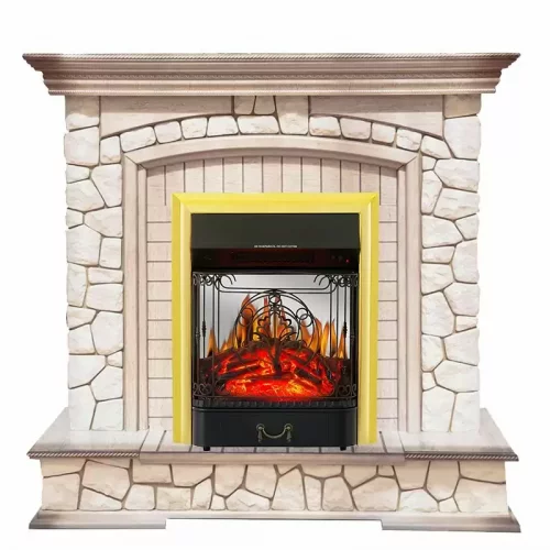 Каминокомплект Royal Flame Preston с очагом Majestic FX M Brass