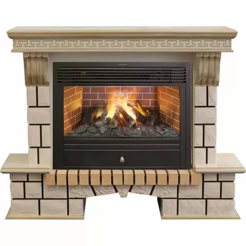 Каминокомплект RealFlame Stone new 26/HL WTG с очагом 3D Novara