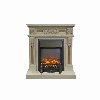 Каминокомплект RealFlame Corsica STD/EUG WT с очагом Fobos Lux Black S
