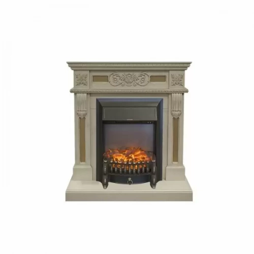 Каминокомплект RealFlame Corsica STD/EUG WT с очагом Fobos Lux Black S