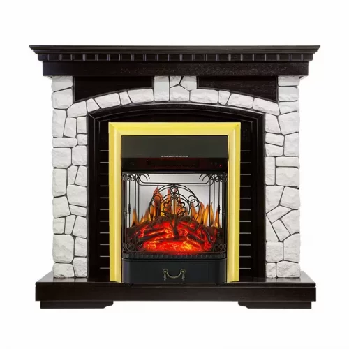 Каминокомплект Royal Flame Glasgow с очагом Majestic FX M Brass
