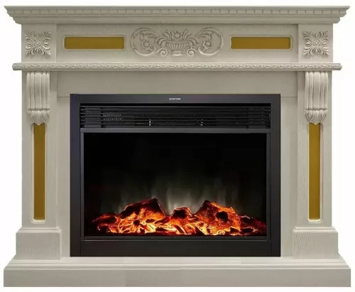 Каминокомплект RealFlame Corsica 26 WT с очагом MoonBlaze LUX Black