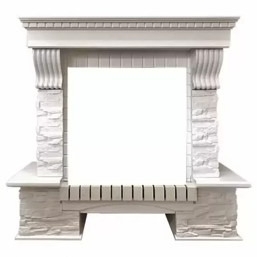 Портал Royal Flame Pierre Luxe сланец белый
