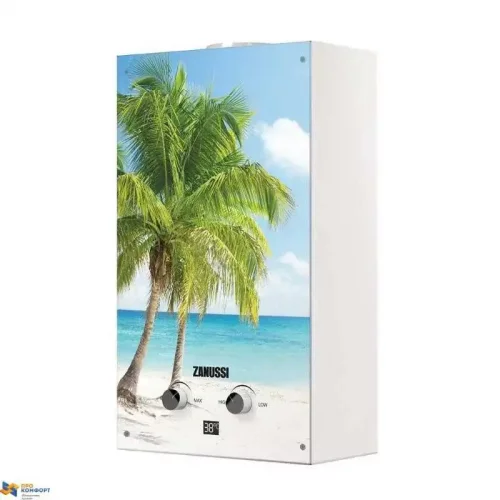 Газовый проточный водонагреватель Zanussi GWH 10 Fonte Glass Paradiso