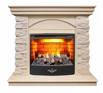 Каминокомплект RealFlame Elford STD/EUG/25.5/HL WT с очагом 3D Firestar 25.5