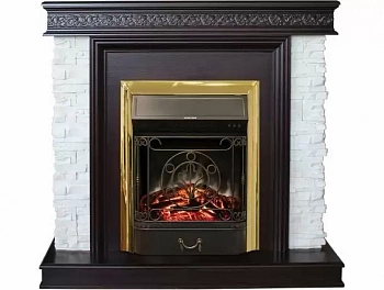 Каминокомплект RealFlame Donna с очагом Majestic Lux Brass S
