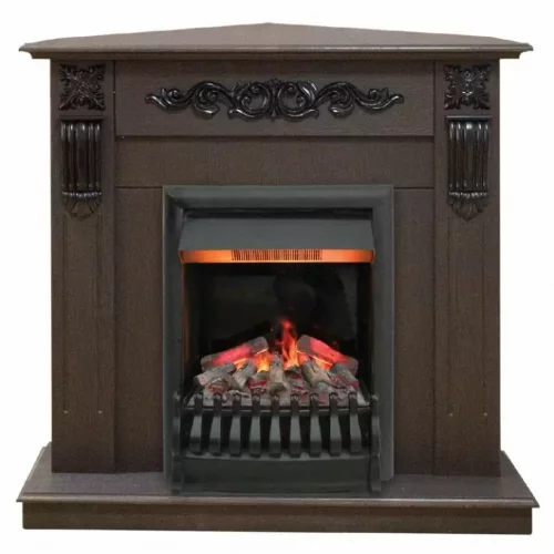 Каминокомплект RealFlame Dominica Corner STD/EUG DN с очагом 3D Oregan