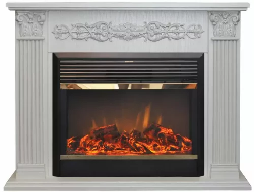Каминокомплект RealFlame Milton 25,5/26 WT с очагом MoonBlaze LUX Brass