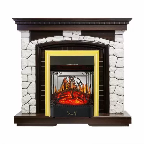 Каминокомплект Royal Flame Glasgow с очагом Majestic FX M Brass