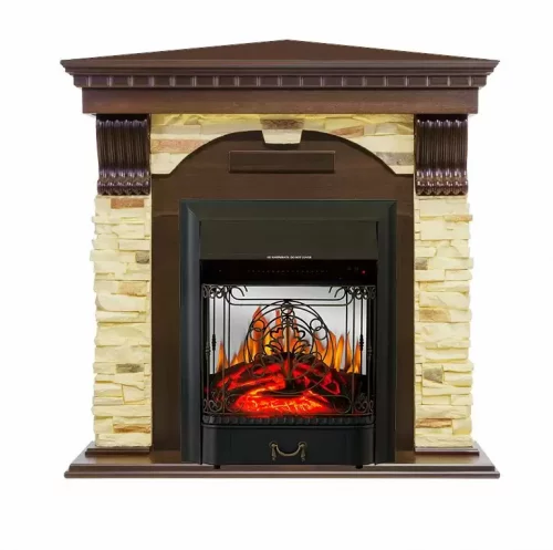 Каминокомплект Royal Flame Dublin угловой с очагом Majestic FX M Black