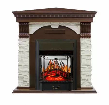 Каминокомплект Royal Flame Dublin угловой с очагом Majestic FX M Black