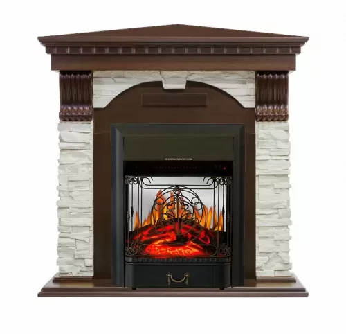 Каминокомплект Royal Flame Dublin угловой с очагом Majestic FX M Black
