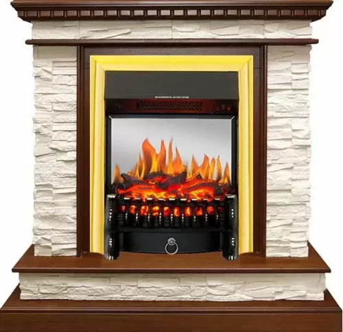 Каминокомплект Royal Flame Calgary с очагом Fobos FX M Brass
