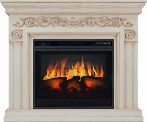 Каминокомплект Royal Flame Athena слоновая кость с патиной с очагом Vision 23 EF LED 3D FX