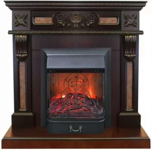 Каминокомплект RealFlame Corsica STD/EUG AO с очагом Majestic Lux Black S