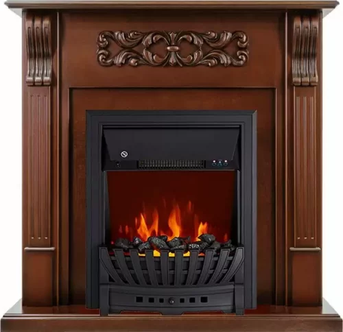 Каминокомплект Royal Flame Venice махагон коричневый антик c очагом Aspen Black