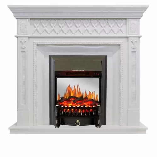 Каминокомплект Royal Flame Alexandria белый дуб c очагом Fobos FX M Black