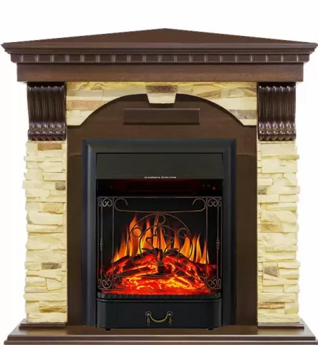 Каминокомплект Royal Flame Dublin угловой с очагом Majestic FX Black